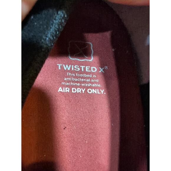 TWISTED X Aztec Print Canvas & Suede Loafers Driving Mocs Women's Sz 7.5 Black - Picture 10 of 11